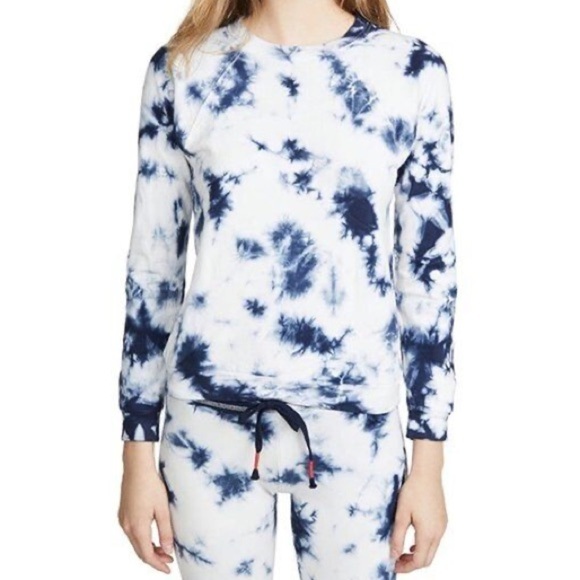 Pj Salvage Blue Tie dye crewneck sweatshirt In Size XL - Picture 1 of 6